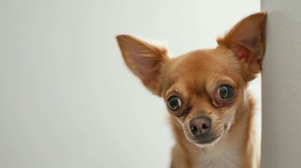 Obraz premium Peeking Chihuahua