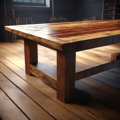 Table made with planks