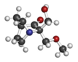 Eprenetapopt cancer drug molecule. 3D rendering.