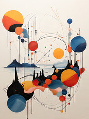 art of vector illustration, design for art, wall decoration