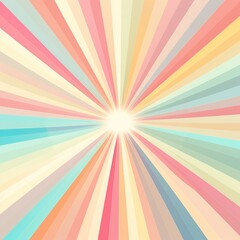 Colorful Sunburst background, Vector illustration, Colorful rays of light, Ai Generated