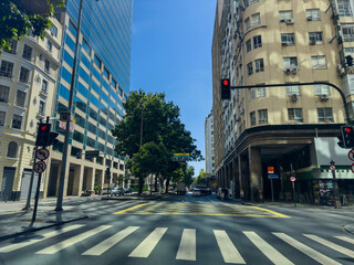 Rio de Janeiro, Admiral Barroso Avenue, Brazil. South America. Metropolis centers around the world.
