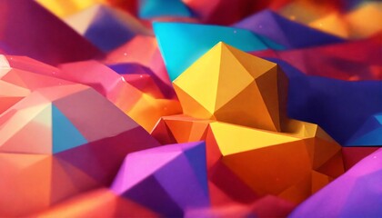 Obraz premium Abstract background with low poly design