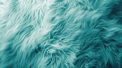 Obraz premium Abstract fur background, concept color of the year 2024 Mint Haze.