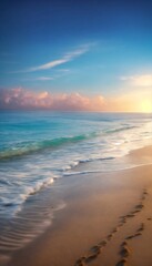 Fototapeta premium Empty sea and beach background