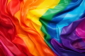 LGBTQ Flagge Fahne, Pride Flag, Regenbogenfahne - obrazy, fototapety, plakaty