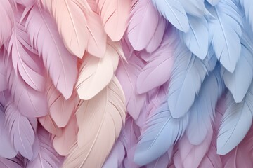 Pastel Feathers Background, pastel color feather abstract background texture, pastel feathers...