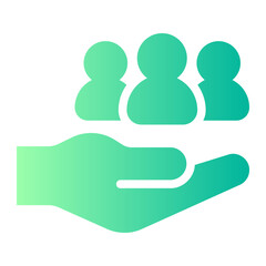 Solidarity gradient icon
