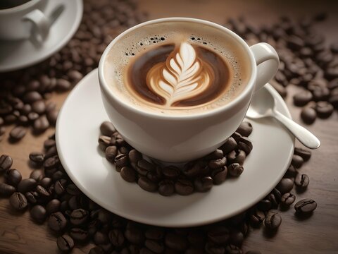 cup of  breve coffee