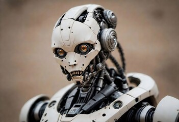 realistic photo of a futuristic robot