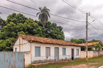 casa histórica na cidade de Buenópolis, Estado de Minas Gerais, Brasil