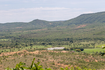 mirante natural na cidade de Buen&oacute;polis, Estado de Minas Gerais, Brasil