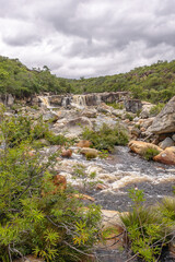 Fototapeta na wymiar cachoeira na cidade de Buenópolis, Estado de Minas Gerais, Brasil
