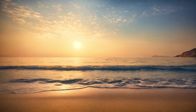 Empty sea and beach background