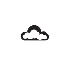 Cloud in cartoon, doodle style . Image for t shirt. Isolated 2d vector illustration in logo, icon, sketch style, Eps 10, black and white. AI Generative