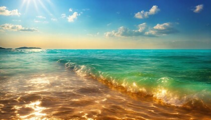 Fototapeta na wymiar Summer background of sea water