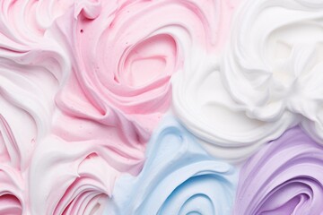 Ice cream texture satin background, White cream texture abstract background, Liquid cream texture, Liquid cream acrylic background, AI Generative