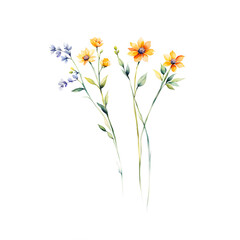 minimalist-style-illustration-of-a-flower-garden-sharp-focus-on-intricate-details-highly-detailed