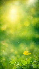 Fototapeta na wymiar Sunny defocused green nature background, abstract bokeh effect es element for your design.