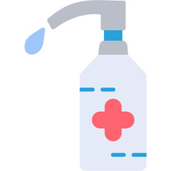Obraz premium Hand Sanitizer Flat Icon
