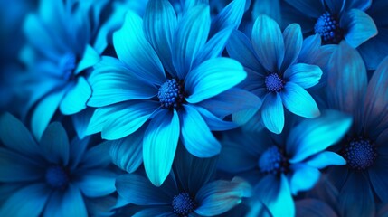 blue flower background Ai Generative