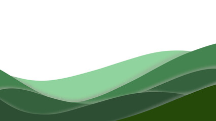 Green gradient landscape illustration