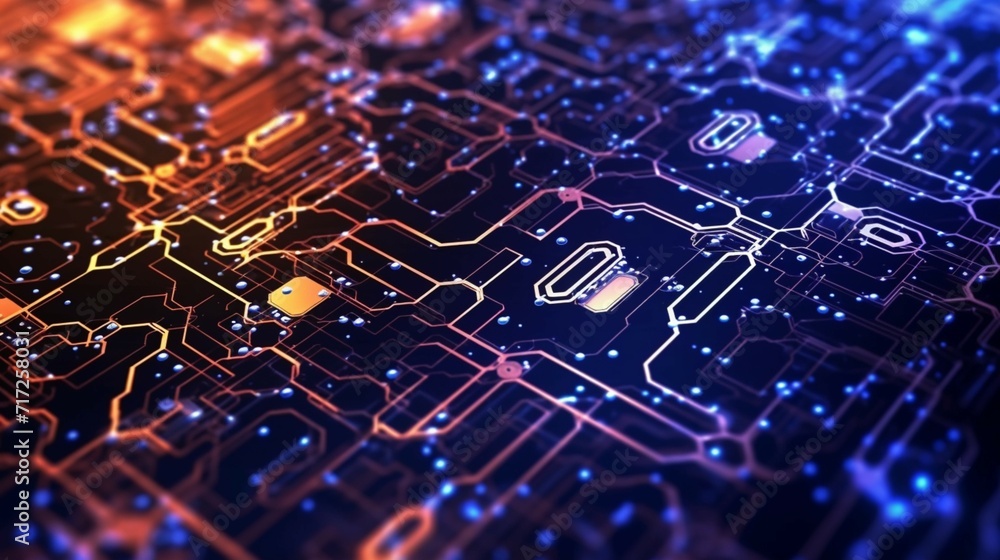 Poster abstract technology background ideal for neural net ai generative
