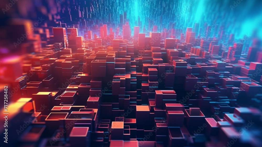 Aufkleber abstract technology background ai generative