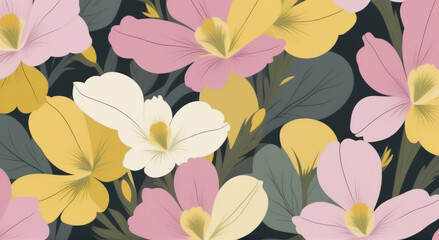 Vibrant Symphony with an Enigmatic Petal Mirage Impression
