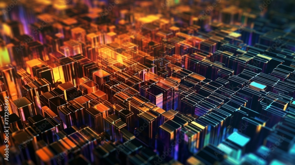 Poster abstract technology background ai generative