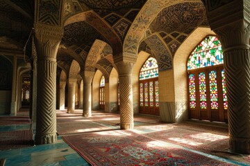 Obraz premium Mosque interior details in closeup view