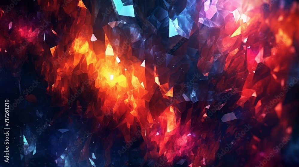 Poster digital abstract background ai generative