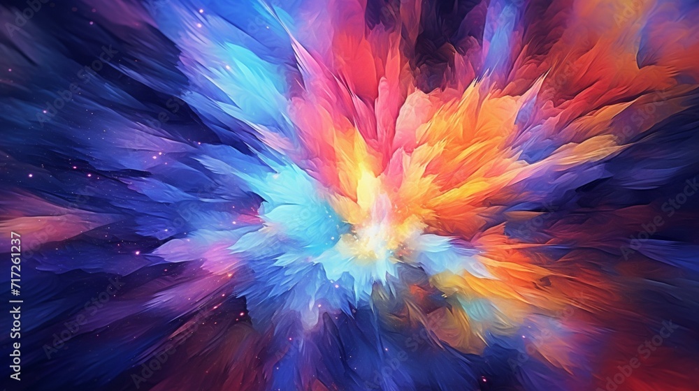 Poster digital abstract background ai generative