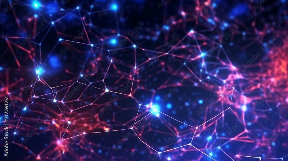 Poster abstract technology background ideal for neural net ai generative