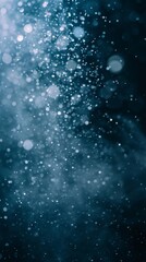 Fototapeta premium Aerosol fine salt particles and crystals floating in the air.