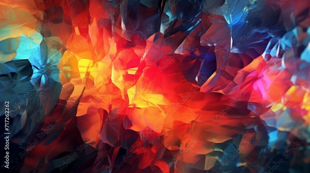 Poster digital abstract background ai generative