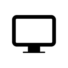 Computer icon vector. computer monitor icon vector.
