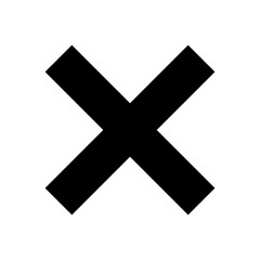 Obraz premium Close vector icon. Delete icon vector. cross sign