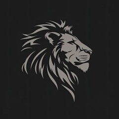 Lion Animal Logo Elegant Design Object Generative AI