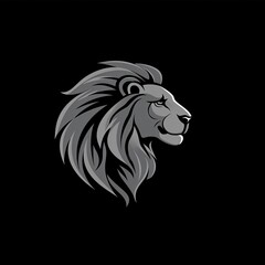 Lion Animal Logo Sleek Design Symbol Generative AI