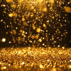Golden particles background