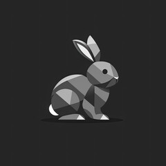 Rabbit Animal Logo Sleek Design Object Generative AI