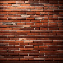 Obraz premium Red brown vintage brick wall with shabby structure. horizontal wide brickwall background. grungy red brick blank wall texture. retro house facade. abstract panoramic web banner. stonewall surface