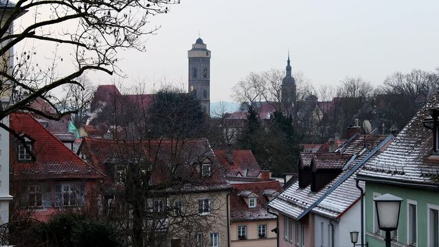 bamberg germany in winter 4k 25fps video