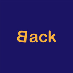 wordmark logo about back, back logo wordmark simple editable, vektor, wordmark logo