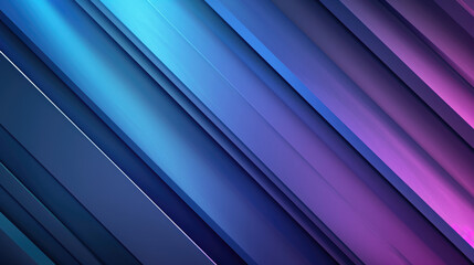 Obraz premium Modern background featuring diagonal blue and purple lines or stripes with a 3D effect and a metallic sheen.