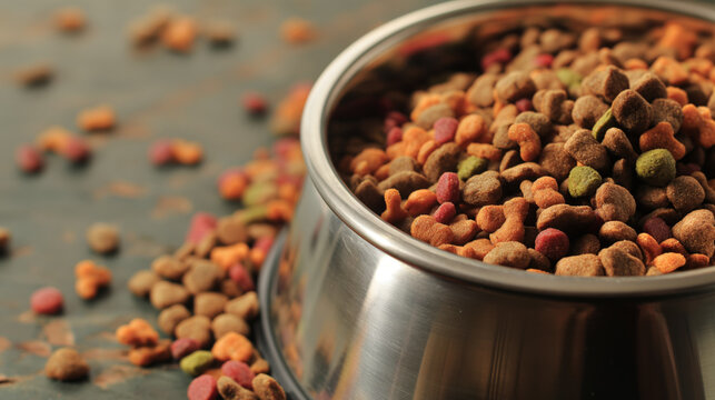 Bowl Of Dog Kibbles, Pellets, Chow.  Paws for Thought,  A Critical Look at Pet Food Safety and Recalls