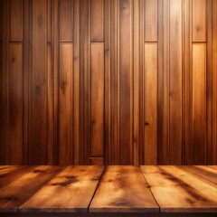 Naklejka premium Wooden table product background