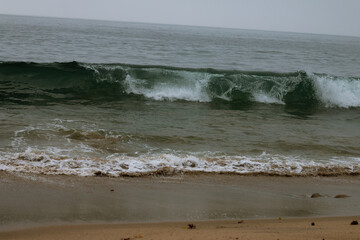 waves and sand