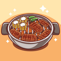 Grilled Delight: Yakiniku Vector Illustration